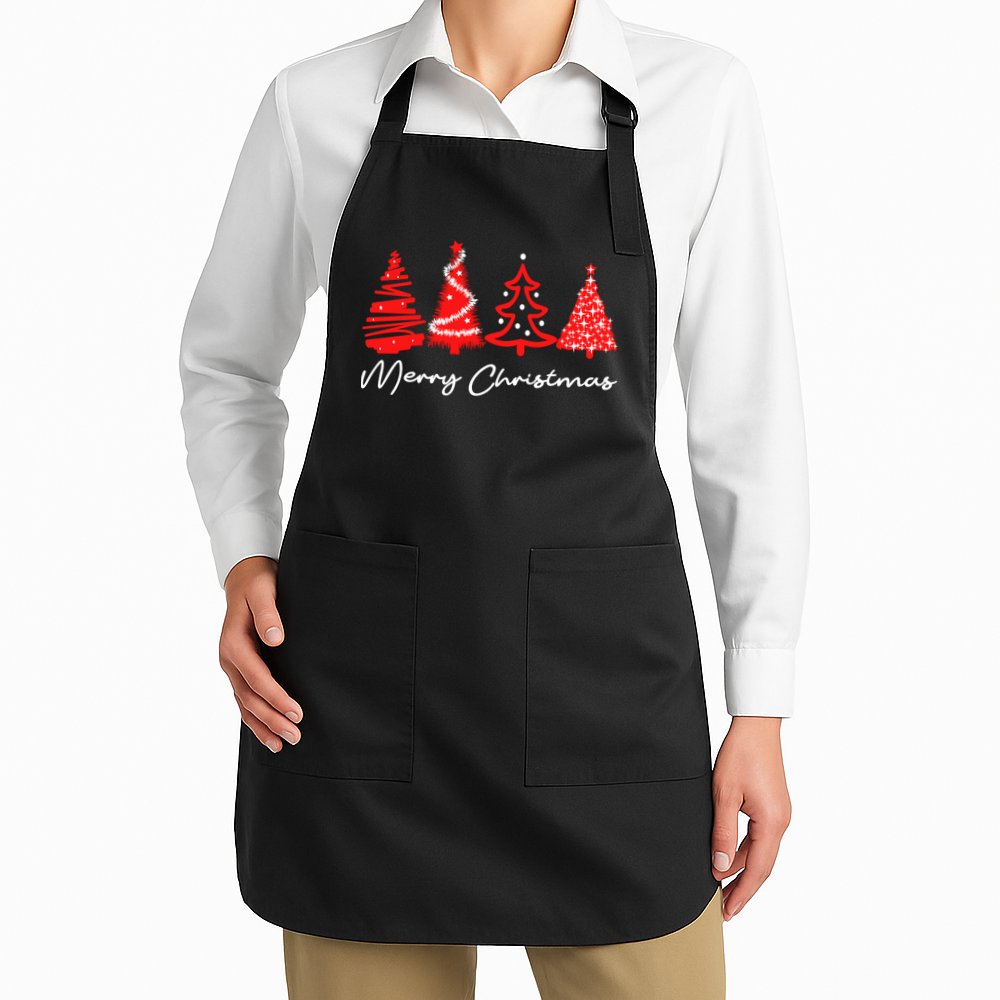 Merry Chirstmas Tree Apron