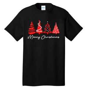 Merry Chirstmas Tree Tall T-Shirt