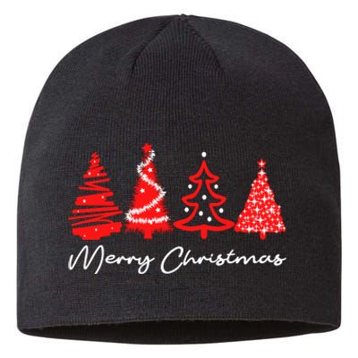 Merry Chirstmas Tree Sustainable Beanie