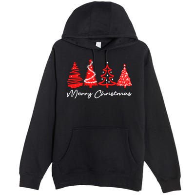 Merry Chirstmas Tree Premium Pullover Hoodie