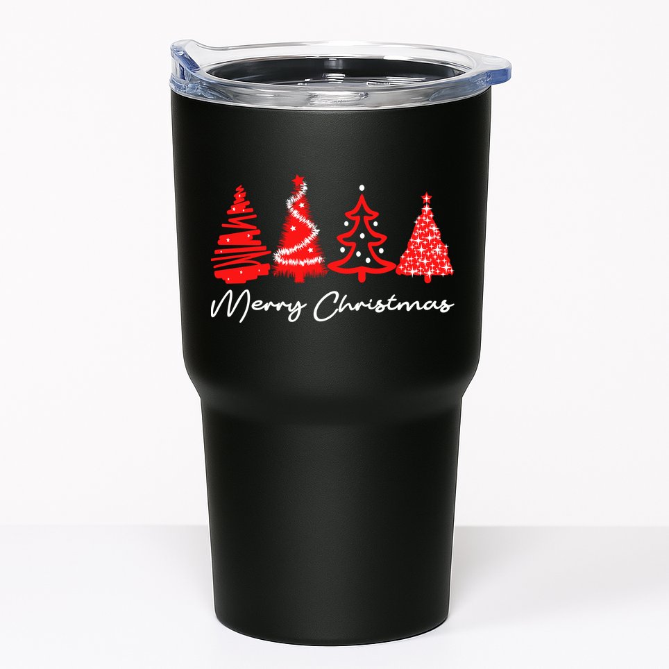 Merry Chirstmas Tree Tumbler