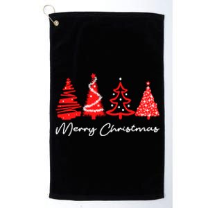 Merry Chirstmas Tree Platinum Collection Golf Towel