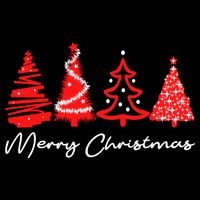 Merry Chirstmas Tree Cropped Pullover Crew