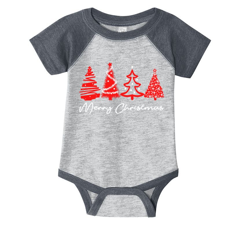 Merry Chirstmas Tree Infant Baby Jersey Bodysuit