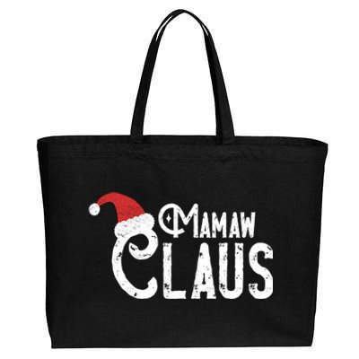 Mamaw Claus Traditional Santa Matching Family Christmas Funny Gift Cotton Canvas Jumbo Tote