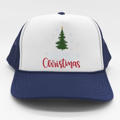 Merry Christmas Tree Christmas Trucker Hat