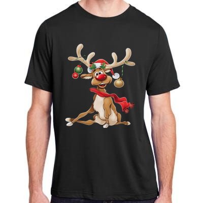 Merry Christmas T Women Gifts For Him Funny Reindeer Adult ChromaSoft Performance T-Shirt