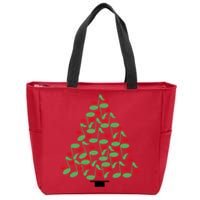 Musical Christmas Tree Zip Tote Bag