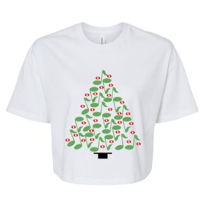 Musical Christmas Tree Bella+Canvas Jersey Crop Tee