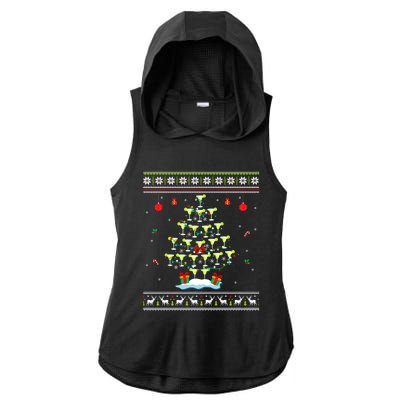 Margarita Christmas Tree Mexican Tequila Cocktail Ugly Cool Gift Ladies PosiCharge Tri-Blend Wicking Draft Hoodie Tank