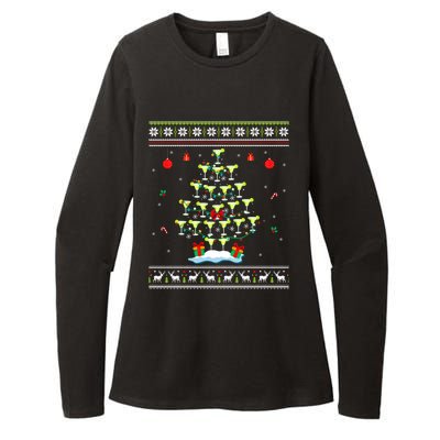 Margarita Christmas Tree Mexican Tequila Cocktail Ugly Cool Gift Womens CVC Long Sleeve Shirt