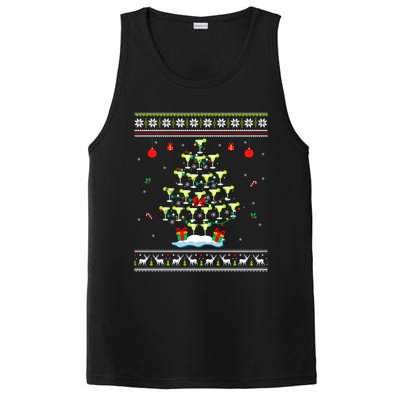 Margarita Christmas Tree Mexican Tequila Cocktail Ugly Cool Gift PosiCharge Competitor Tank