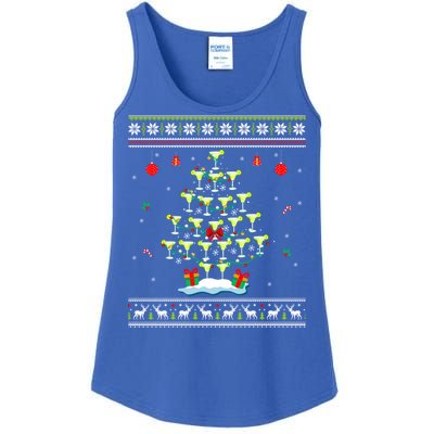 Margarita Christmas Tree Mexican Tequila Cocktail Ugly Cool Gift Ladies Essential Tank