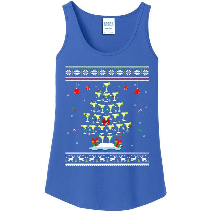 Margarita Christmas Tree Mexican Tequila Cocktail Ugly Cool Gift Ladies Essential Tank