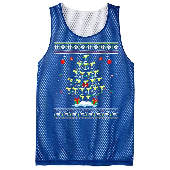 Margarita Christmas Tree Mexican Tequila Cocktail Ugly Cool Gift Mesh Reversible Basketball Jersey Tank