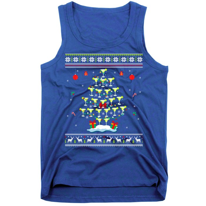 Margarita Christmas Tree Mexican Tequila Cocktail Ugly Cool Gift Tank Top