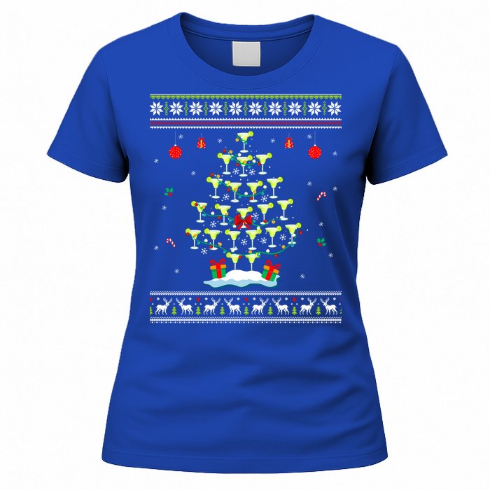 Margarita Christmas Tree Mexican Tequila Cocktail Ugly Cool Gift Women's T-Shirt