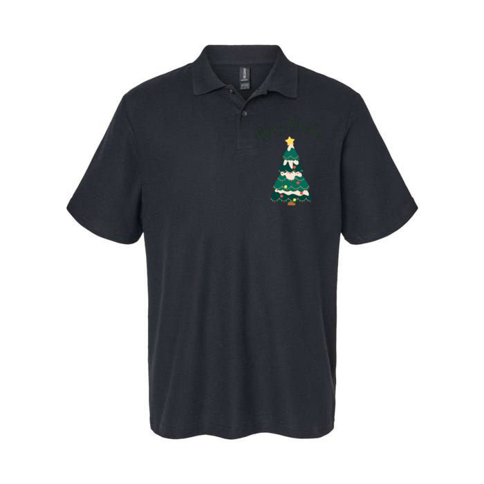 Merry Christmas Tree Christmas Santa Elf Softstyle Adult Sport Polo