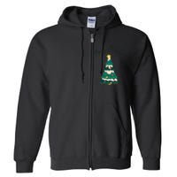 Merry Christmas Tree Christmas Santa Elf Full Zip Hoodie