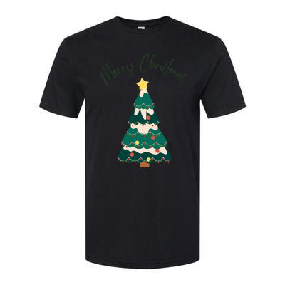 Merry Christmas Tree Christmas Santa Elf Softstyle® CVC T-Shirt