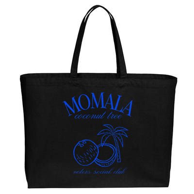 Momala Coconut Tree Voters Social Club Cotton Canvas Jumbo Tote