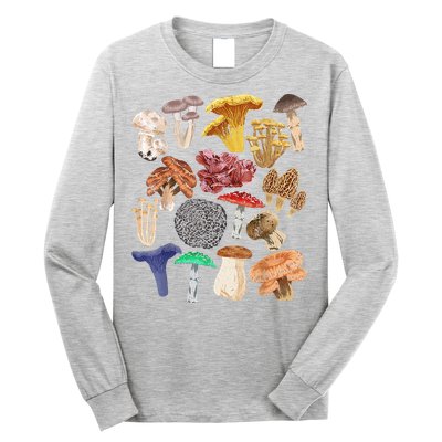 Mushroom Classification Types Mycology For Shroom Hunter Long Sleeve Shirt