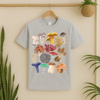 Mushroom Classification Types Mycology For Shroom Hunter T-Shirt