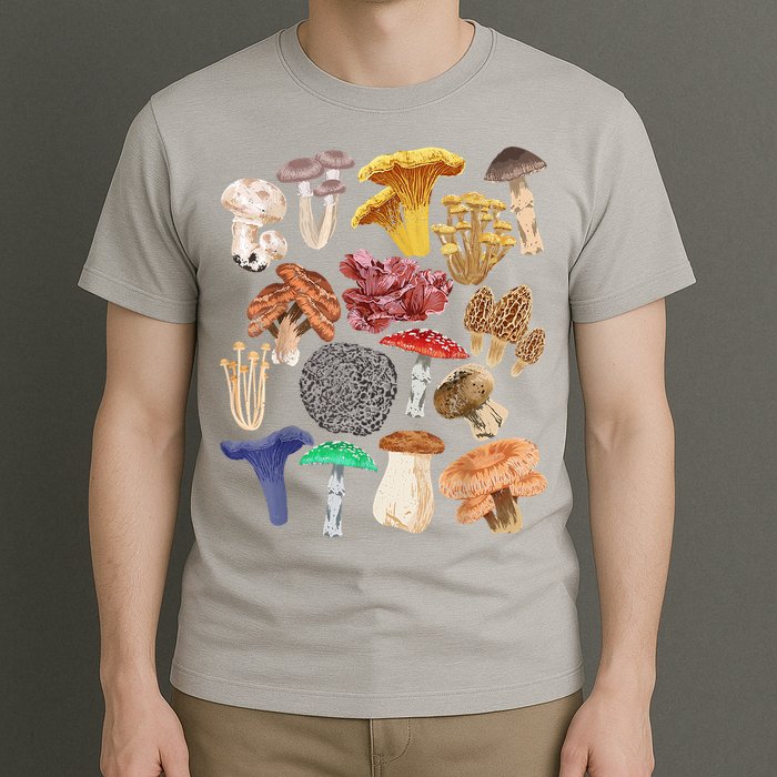 Mushroom Classification Types Mycology For Shroom Hunter T-Shirt