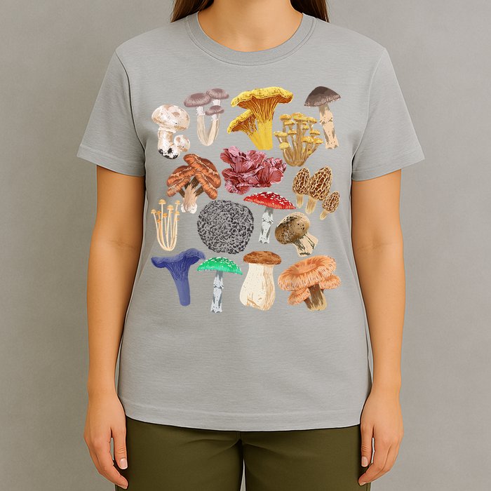 Mushroom Classification Types Mycology For Shroom Hunter T-Shirt