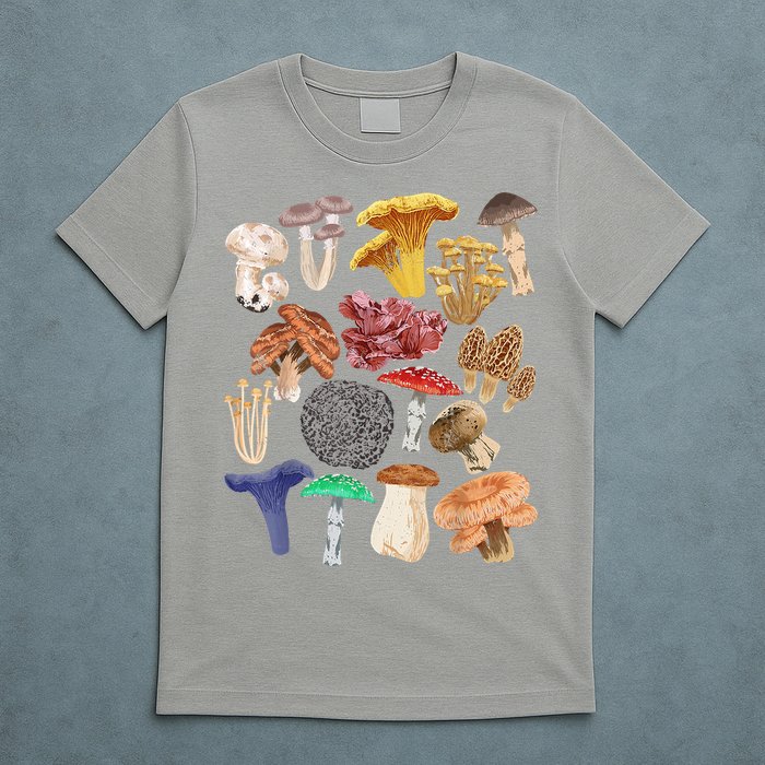 Mushroom Classification Types Mycology For Shroom Hunter T-Shirt