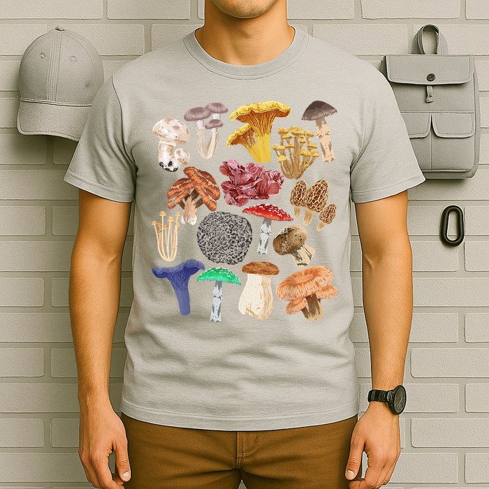 Mushroom Classification Types Mycology For Shroom Hunter T-Shirt