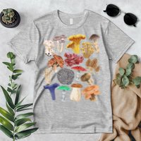 Mushroom Classification Types Mycology For Shroom Hunter Premium T-Shirt