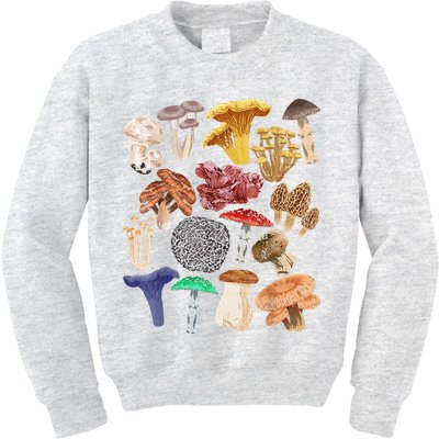 Mushroom Classification Types Mycology For Shroom Hunter Kids Sweatshirt