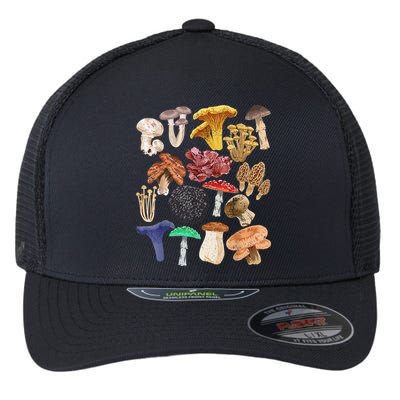 Mushroom Classification Types Mycology For Shroom Hunter Flexfit Unipanel Trucker Cap