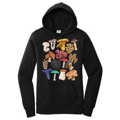 Mushroom Classification Types Mycology For Shroom Hunter Women's Pullover Hoodie