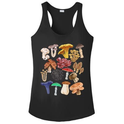 Mushroom Classification Types Mycology For Shroom Hunter Ladies PosiCharge Competitor Racerback Tank