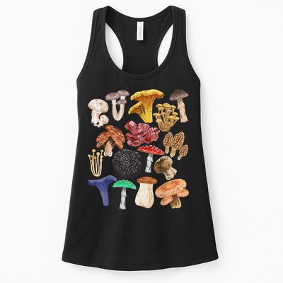 Mushroom Classification Types Mycology For Shroom Hunter Womens Tank Top