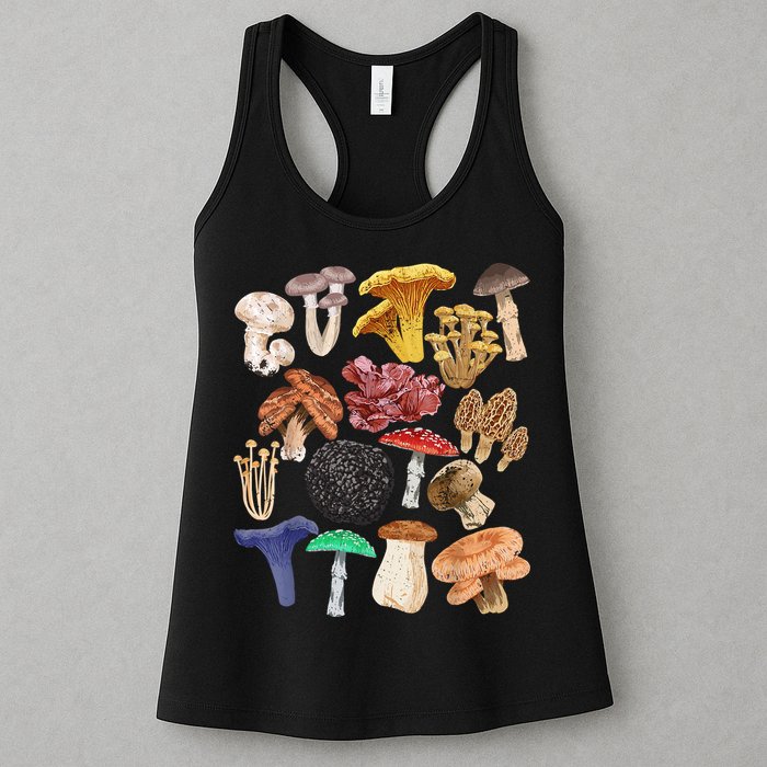 Mushroom Classification Types Mycology For Shroom Hunter Womens Tank Top