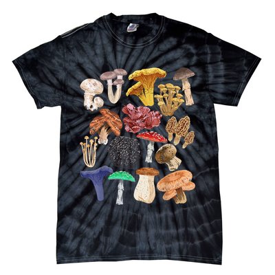Mushroom Classification Types Mycology For Shroom Hunter Tie-Dye T-Shirt