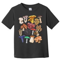Mushroom Classification Types Mycology For Shroom Hunter Toddler T-Shirt
