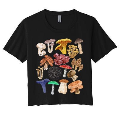 Mushroom Classification Types Mycology For Shroom Hunter Crop Top