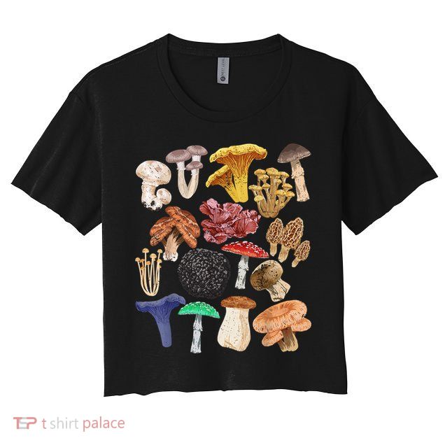 Mushroom Classification Types Mycology For Shroom Hunter Crop Top