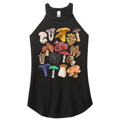 Mushroom Classification Types Mycology For Shroom Hunter Women's Perfect Tri Rocker Tank