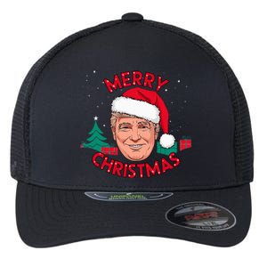 Merry Christmas Trump Humorous Christmas Flexfit Unipanel Trucker Cap