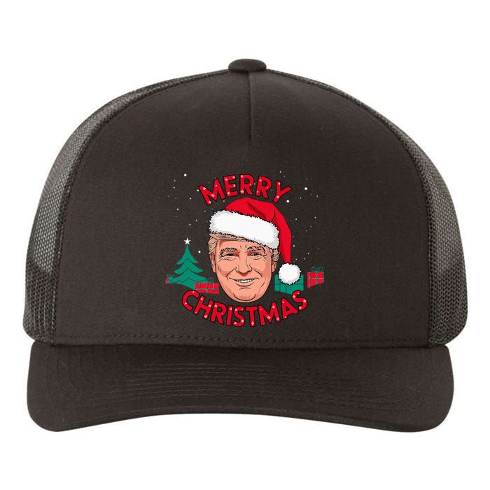 Merry Christmas Trump Humorous Christmas Yupoong Adult 5-Panel Trucker Hat