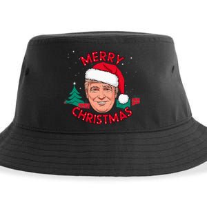 Merry Christmas Trump Humorous Christmas Sustainable Bucket Hat