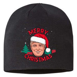 Merry Christmas Trump Humorous Christmas Sustainable Beanie