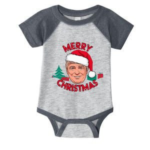 Merry Christmas Trump Humorous Christmas Infant Baby Jersey Bodysuit