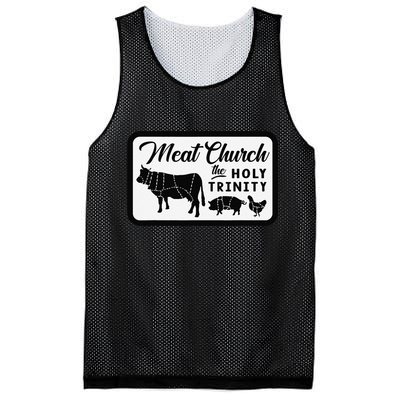 Meat Church The Holy Trinity Barbecue Grilling Mesh Reversible Basketball Jersey Tank