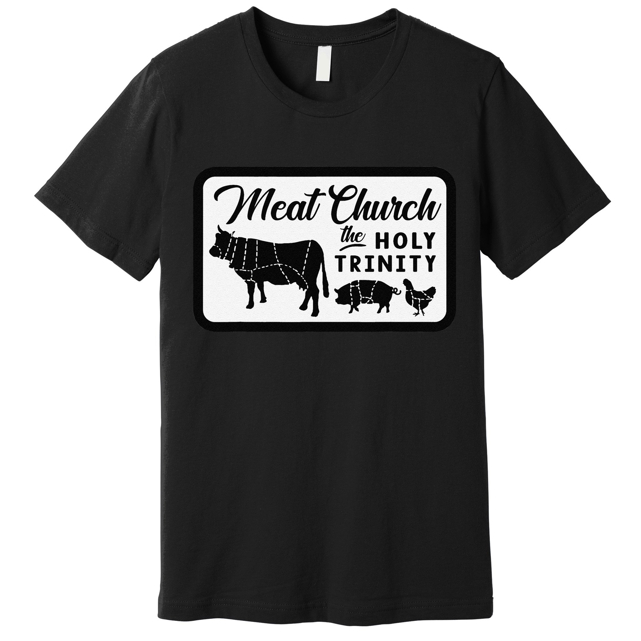 Meat Church The Holy Trinity Barbecue Grilling Premium T-Shirt